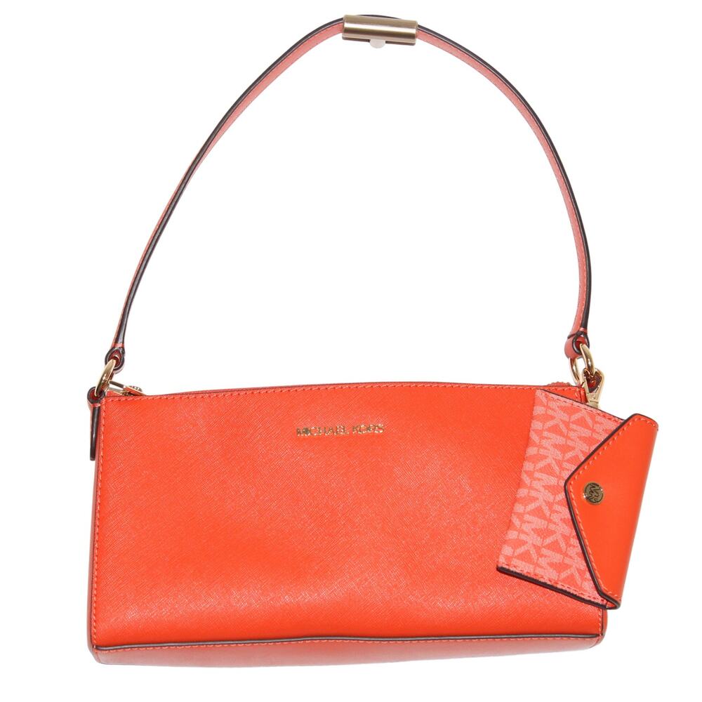 MICHAEL Michael Kors Bag Pochette with Card Case Orange NWOT